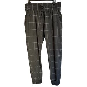 EVERYWHERE JOGGERS, BLACK WINDOWPANE by ALBIONFIT